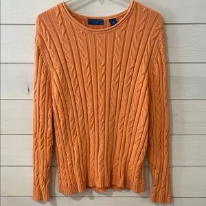 Karen Scott Sport | Women’s Apricot Knit Sweater Cotton Scoop Neck Size 2X
